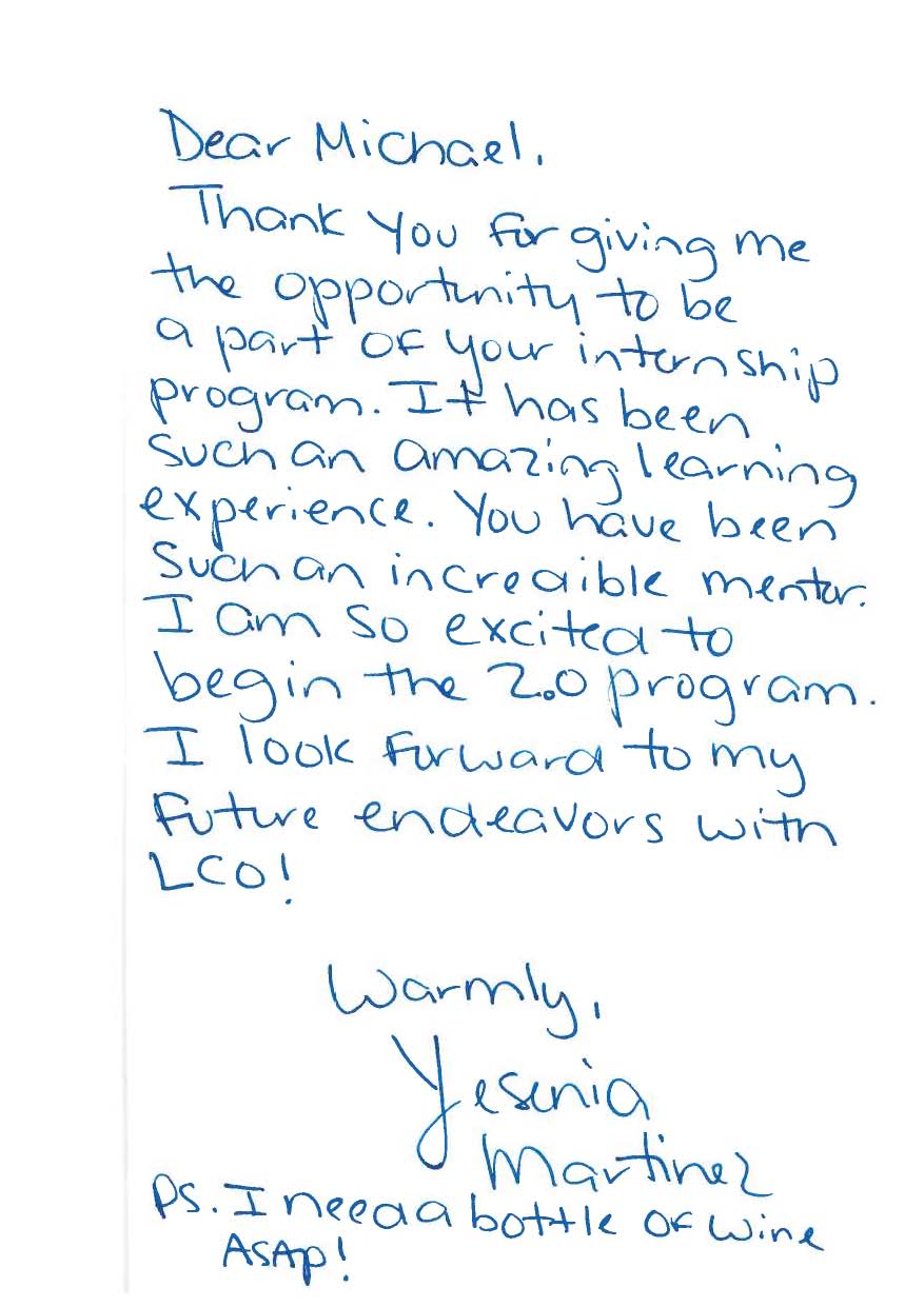 thank you letter after internship template